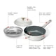 thumbnail image 4 of Juego de 3 piezas antiadherentes para cocinar, todo en uno, 4 cuartos de galón, color blanco, 4 of 9