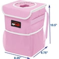 thumbnail image 5 of Bote de basura para coche eAuto impermeable con tapa y almacenamiento, color rosa, 5 of 5