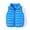 Sapphire Blue, variant on Qudderr Toddler Kids Light-Weight down Puffer Vest for Boys Girls Warm Full-Zip Sleeveless Jacket Solid Color Fall Winte Waistcoat Size 3-13T