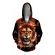 thumbnail image 3 of Sudadera con capucha y cremallera Cerberus Sudadera de invierno para hombre Ropa asequible Y2k Tiger Novedades en sudaderas y sudaderas Calidez Moderna Otoño, 3 of 5