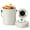Off-White, variant on Plexon Countertop Compost Bin with Lid, White 1.5 Gallon Odorless Kitchen Compost Container, Steel Food Compost Bucket for Kitchen with Charcoal Filter, Compost Pail for Kitchen Countertop