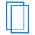 thumbnail image 1 of Unique Bargains Magnetic Sign Holder 11x17,  2PCS A3 Magnetic Display Frame Self Adhesive Photo Frame for Refrigerator, Blue, 1 of 7