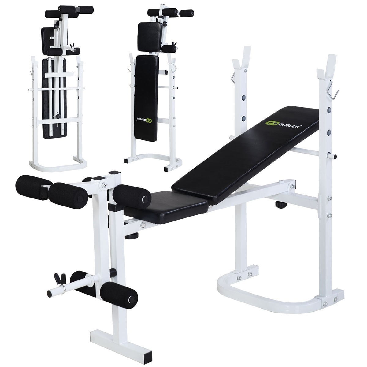 Costway Olympic Folding Weight Bench Incline Lift Workout Press