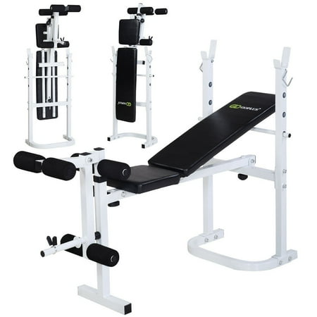 Costway Olympic Folding Weight Bench Incline Lift Workout Press