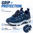 thumbnail image 3 of EQW Kids Waterproof Hiking Shoes Boys Girls Outdoor Walking Sneakers Lightweight Non-Slip Trail Shoes with Quick Lace for Toddler Little Kid Big Kid, 3 of 8
