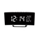 thumbnail image 1 of Methold Reloj electrónico silencioso con pantalla curva, pantalla de temperatura, funcionamiento silencioso, despertador con espejo Electrónica luz blanca, 1 of 6