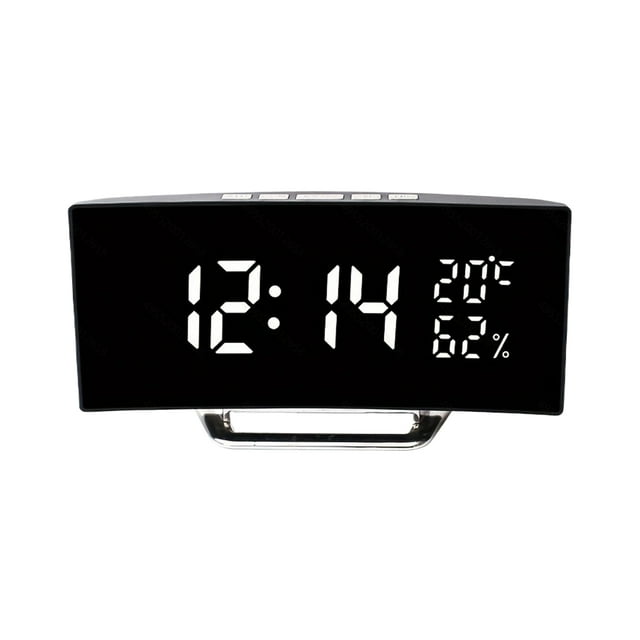 Methold Reloj electrónico de escritorio de estilo único con funcionamiento silencioso Reloj electrónico de escritorio multifuncional Electrónica luz blanca