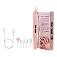 thumbnail image 2 of Mini Electric Nail Drill, Pink - Mini Electric Nail Grinder & Polisher Manicure Set with 5 Bits for Dead Skin Removal, Nail Art Easter Mother'S Day Nail, 2 of 7
