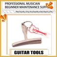 thumbnail image 4 of Soidarity Guitarra eléctrica debajo del calibre de cuerdas puente Metal acrílico Pin extractor mantenimiento de medición músico profesional Accesorios para instrumentos musicales Soidarity OD025206-00, 4 of 6