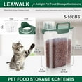 thumbnail image 2 of Recipiente de almacenamiento de comida para mascotas LEAWALK de 2,3 a 3,2 kg para gatos y perros, 2 of 7