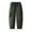 Army Green, variant on Up to 65% Off 7-14 Years Children's Fashion Solid Color Loose Drawstring Pocket Ankle Work Pants Long Pants Khaki 8-10 Years