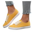 thumbnail image 6 of YLYL Women's Men's Canvas Sneakers Low Top Lace up Rubber Sole Lightweight Fashion Casual Walking Shoes, 6 of 8