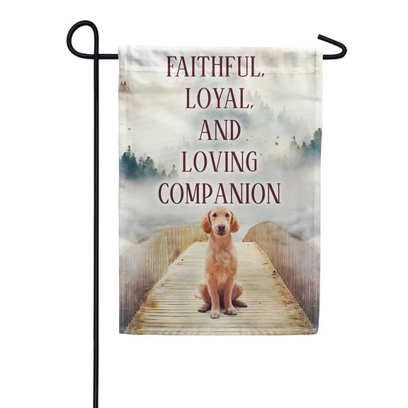 America Forever Pet Memorial Garden Flag - Missing My Perfect Companion, Lost Pet Dog Bereavement Remembrance - Double Sided Seasonal Yard Outdoor Decorative Flag - 12.5" x 18"