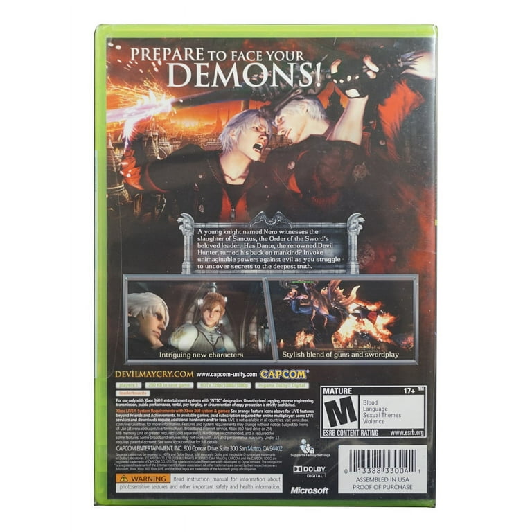 Devil May Cry 4 - Platinum Hits for XBOX 360 - Walmart.com
