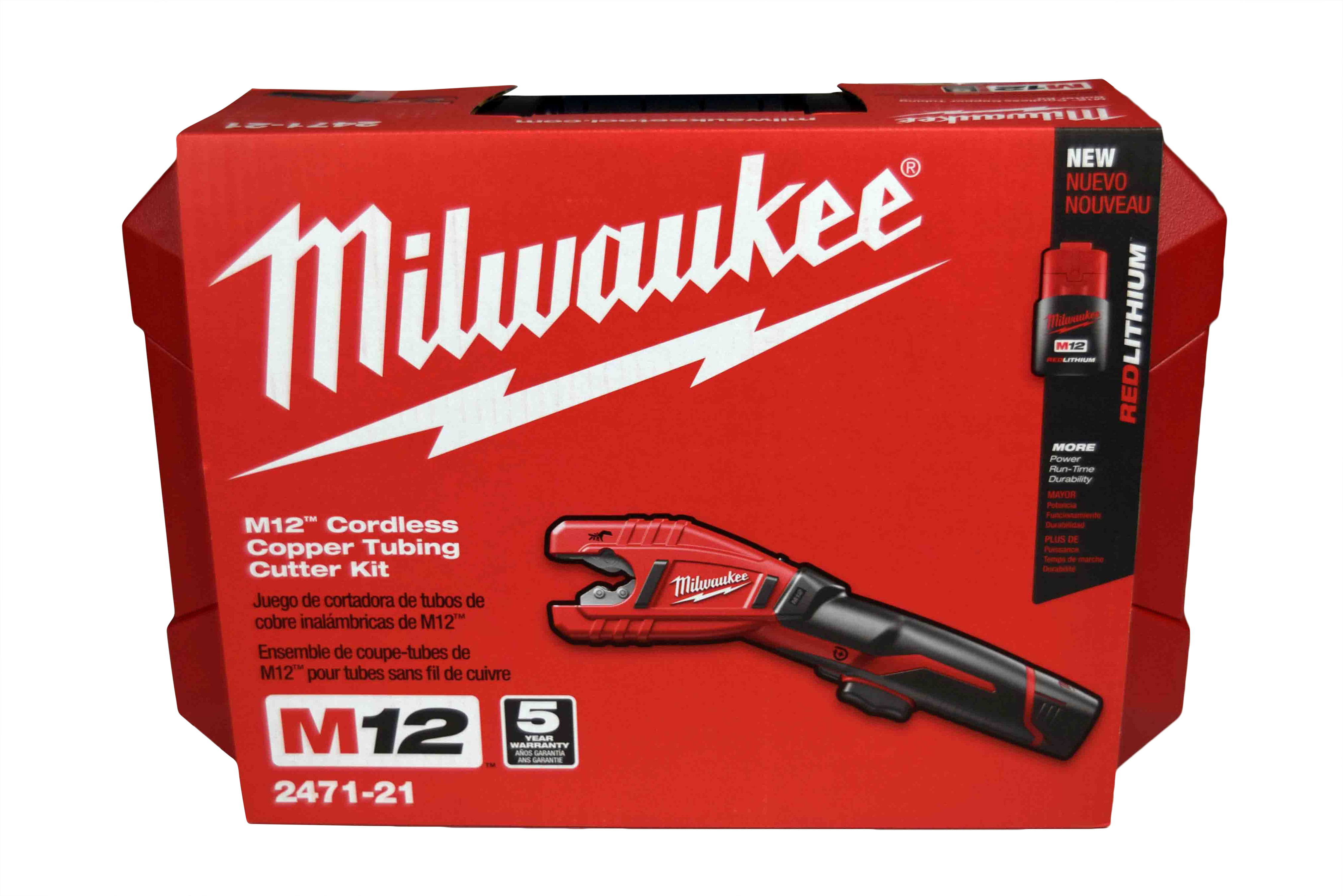 Milwaukee 12 in. Smooth Dipped Grip Jaw Plier Set with 1-1/2 in. Constant Swing Copper Tubing Cutter Set