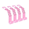 thumbnail image 4 of 4 ganchos para reposacabezas de coche, colgadores de almacenamiento, accesorios automotrices portátiles, fáciles de usar. Rosa, 4 of 8