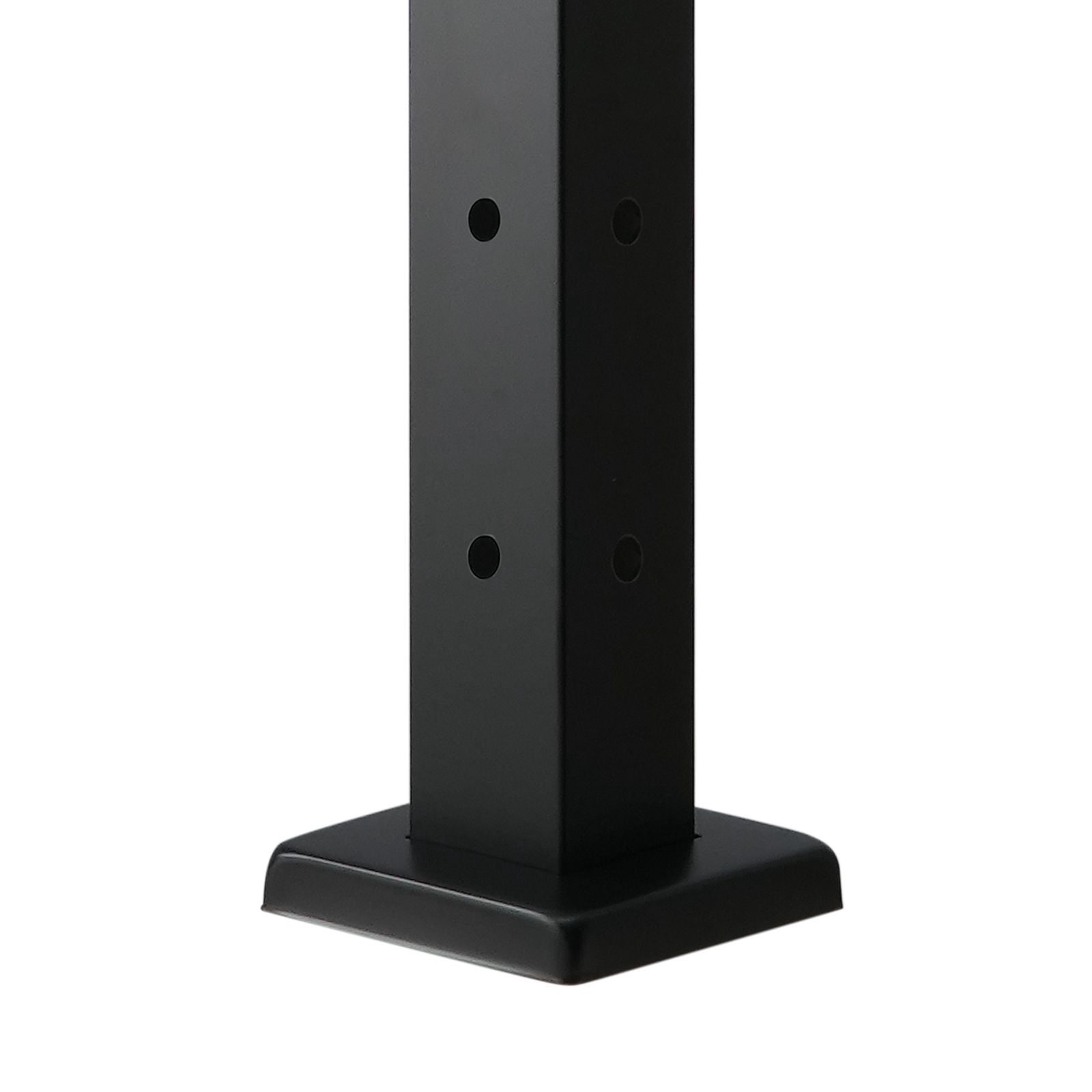 L-Type Hole Cable Railing Post 42", SUS304 Stainless Steel, 12 Pairs of Holes, 3" Spacing, for Corner Deck Stairs Balcony Railing