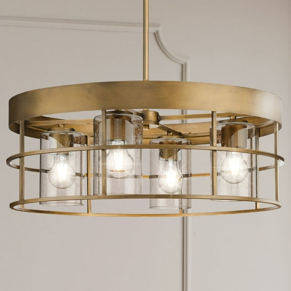 Luxury Modern Chandelier, Aged Bronze, UHP4492