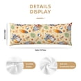 thumbnail image 3 of Lsque Happy Summer With Gnome Body Pillow Case Cover,Ultra-Soft Microfiber Bed Pillow Cases 20x54 inches,Elegant Bedding,Breathable Durable Pillow Cover with Envelope Closure, 3 of 8