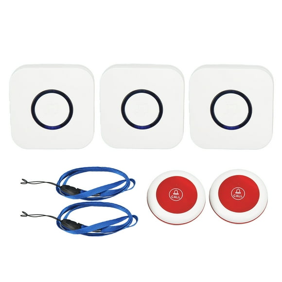 MAYUJIAA Caregiver Pager One Touch Calling LED Indicator Light Wireless Remote Help Device For Elderly Patient Disable AU Plug AF323-3408