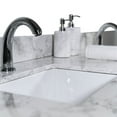 thumbnail image 3 of CRO Decor 61" Ceramic Stone Vanity Sink in White, 3 of 6