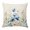 Blue Beige, variant on Blue Flowers Rustic Pillow Covers 24x24 Inch, Spring Vintage Botanical Floral Beige Linen Pillowcase with Invisible Zipper, Decorative Throw Pillow Covers Cushion Case for Couch Sofa Bed Living Room