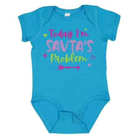 

Inktastic Child Funny Today Im Savtas Problem Gift Baby Girl Bodysuit