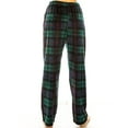 thumbnail image 4 of Womens Ladies Plush Fleece PJ Pajama Pants 80142P, Green Plaid, Size L, 4 of 4