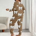 thumbnail image 3 of Censtreet Women's Plus Size 2 Piece Pajama Set Long Sleeve Shirt with Long Pajama Pant Printed Pj Lounge Sets XL-5XL, 3 of 5