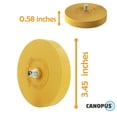 thumbnail image 3 of Canopus rubber eraser wheel, 4 inch pad with adapter, adhesive remover for vinyl decals and pinstripes, 3 of 6