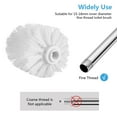 thumbnail image 3 of Sparsain Plastic Toilet Brush Replacement Toilet Brush with Durable Stiff Bristles (White), 3 of 6