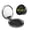 Round Shape, variant on King Dj Skull Portable Double-Sided Face Mirror Square, Magnifying Compact Pocket Mirror with PU Leather Cover