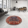 thumbnail image 3 of Ahgly Company Indoor Rectangle Mid-Century Modern Pink Pink Oriental Area Rugs, 3' x 5', 3 of 6