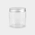 thumbnail image 4 of COMPUKAS Set of 4 Clear Plastic Food Storage Jars with Wide Mouth Lids, Mini Cylinder Containers for Kitchen Organization, 4 of 8