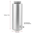 thumbnail image 2 of 3x7.5in Radiator Coolant Oil Catch Can Overflow Tank Bottle Aluminium Alloy Universal 800ml/27ozBlack, 2 of 4