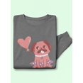 thumbnail image 3 of Sitting Lovely Pug Sweatshirt Men -Smartprints Designs, Male 4X-Large, 3 of 4