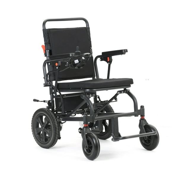Foldable Electric Wheelchair For Adults & Seniors - Lightweight, Compact Mobility Powered Chair With 250w Motors, 20km Range, 360° Joystick, 8-Inch Front Wheels, Adjustable Armrests & Lithium Battery