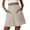 Beige, variant on MIXUE Shorts For Women Summer Solid Color Elastic Waist Fashion Linen Loose Pockets Casual Plus Size Womens Shorts Outwear,Blue,XXL