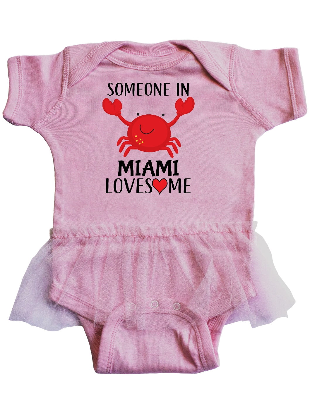 inktastic Someone in Miami Loves Me Infant Tutu Bodysuit
