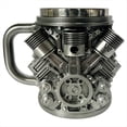 thumbnail image 1 of de Acero Inoxidable con Motor Personalizado, Diseño de Motor de Coche en 3D para Entusiastas de los Coches y Aficionados V6., 1 of 5