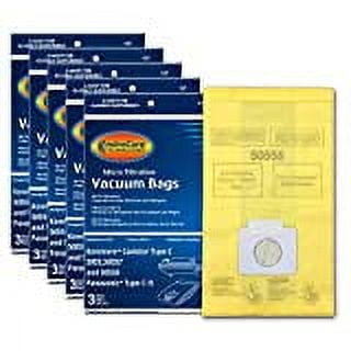 Kenmore Canister Vacuum Cleaner Bags for Panasonic Type C-5 Models 5055, 50557 & 50558 (15 Pack)