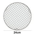 thumbnail image 4 of BUYISI Filet de Barbecue Rond en Acier Inoxydable 15Cm-60Cm avec Pied, Grille de Refroidissement, Support de Barbecue pour Camping Extérieur 24cm, 4 of 7