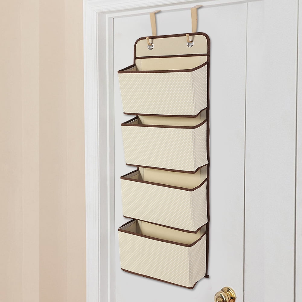 Over The Door Hanging Organizer Estink Nonwoven 4 Pockets Over