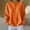 Orange, variant on NMMUED Waffle Knit Tops for Women Womens Oversized Sweatshirt Going Out Tops for Women Crewneck Sweatshirts Women Soft Sweatshirts for Women Sweatshirts for Women Loose Fit Black L
