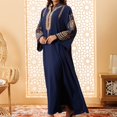 thumbnail image 4 of Elegant Women's Embroidered Pullover Dress Robe Long Sleeve Abaya for Daily Wear, 4 of 8
