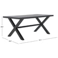 thumbnail image 6 of Safavieh Core Modern Aluminum Outdoor Dining Table, Black, 6 of 9