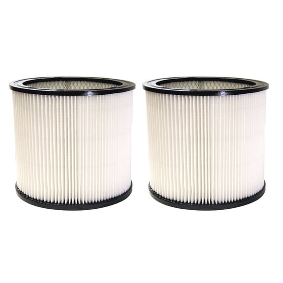 MaximalPower Filter for Shop Vac Filter No 90304 Vacuum Filter - Works with models 90333 90350 Cartridge Replacement Filter Fit 5 Gallon and Above Wet/Dry Vacuum Cleaners (2 Pack Filter)