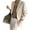Apricot, variant on tasrioml Women's Casual One Button Cotton Linen Blazer Long Sleeve Suit Coat Casual OL Work Blazer Jacket for Spring Summer