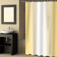thumbnail image 2 of Fabric Shower Curtain Ombre Abstract Gradient Lemon Yellow and White Shower Curtains with 12 Hooks Waterproof Machine Washable Bath Curtains for Bathroom, 36 x 78in, 2 of 6