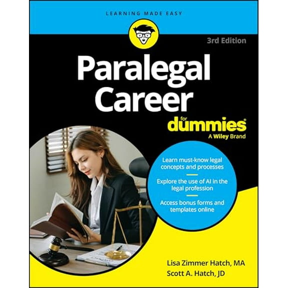 Pre-Owned Paralegal Career For Dummies (For Dummies (Career/Education)), 9781394299829, 1394299826, Paperback, 3 edition